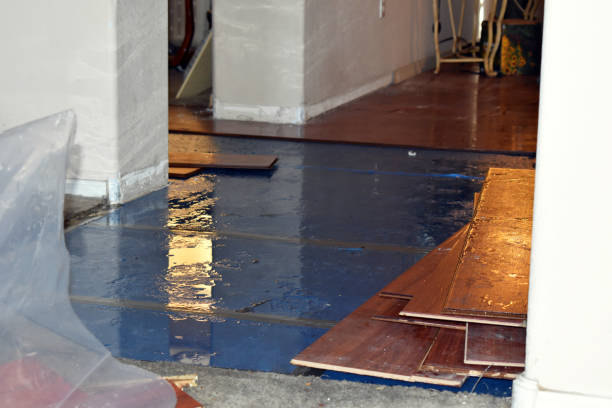 Professional Basement Water Removal technician working in Windsor, ME